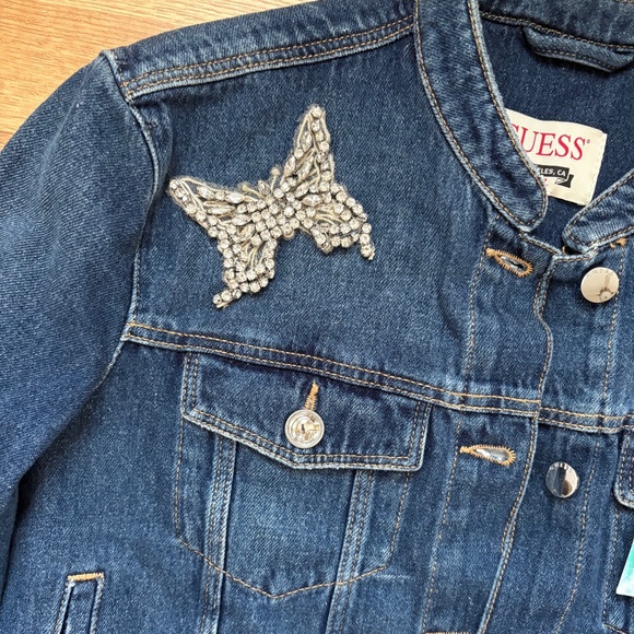 Guess Women's Delya Korean Trucker Denim Jacket - Picture 5 of 14